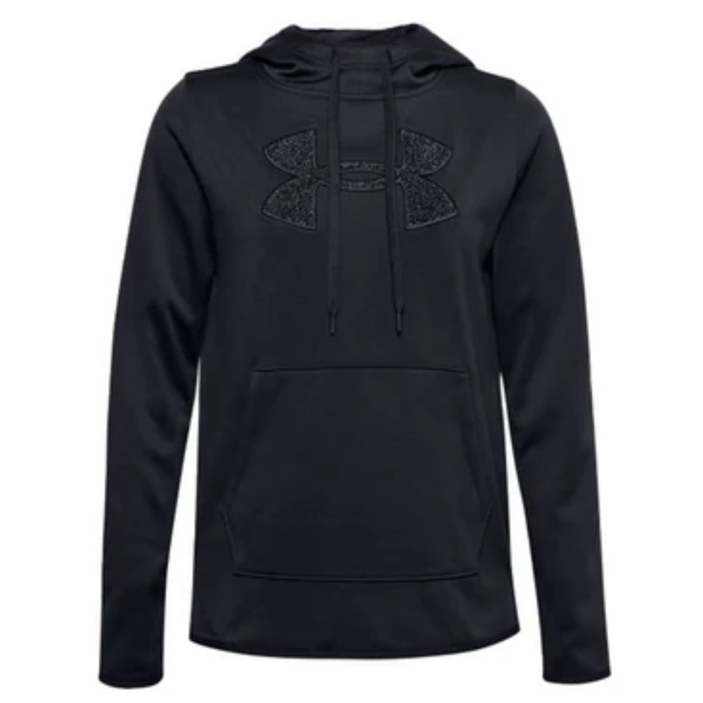 Under Armour Essential Fleece Black Hoodie - Picture 1 of 8